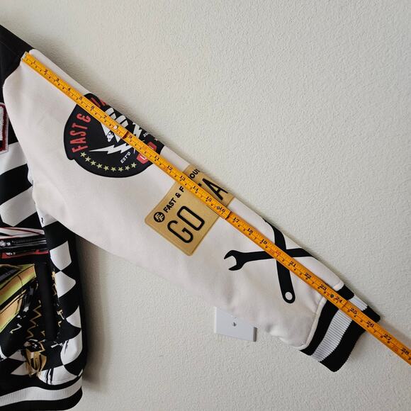 NWT REASON x FAST & FURIOUS Collaboration Varsity Button Down Jacket Sz L - Picture 16 of 16